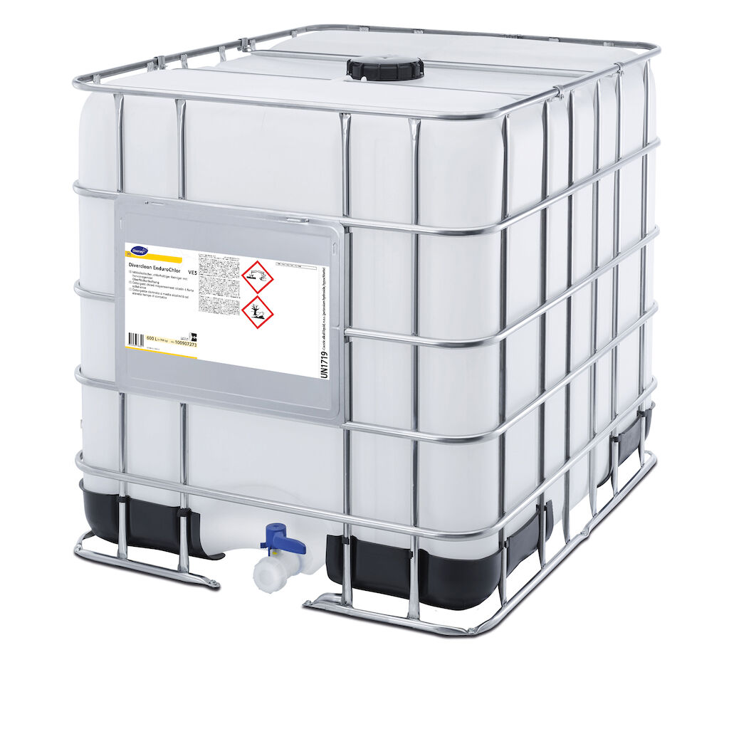 Diverclean EnduroChlor VE5 600L - Mildalkalischer, chlorhaltiger Reiniger mit hervorragender Oberflächenhaftung